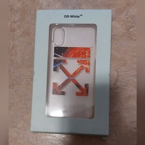 Off-white iPhone X transparent case nwt